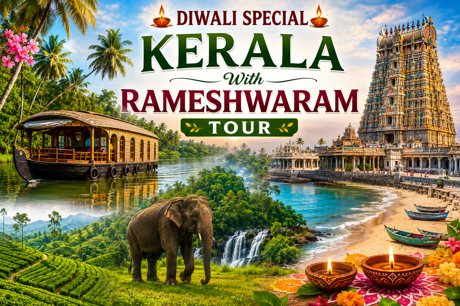 DIWALI SPECIAL KERALA WITH RAMESHWARAM TOUR